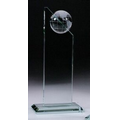Large Jade Glass World Globe Pinnacle Award (5"x10 1/2")